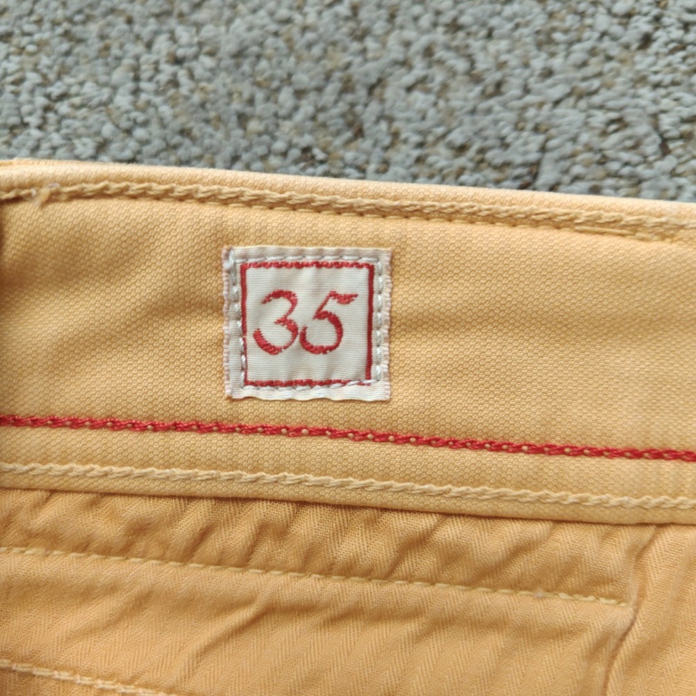 MARCO PESCAROLO Mens Pants 35 Peach Cotton Silk Quiet Luxury - Picture 9 of 16